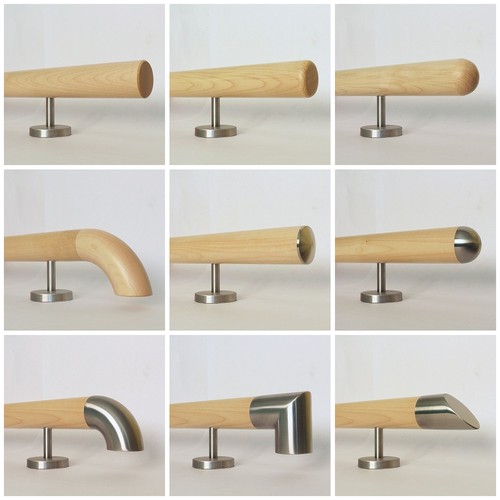 Corrimano legno acero