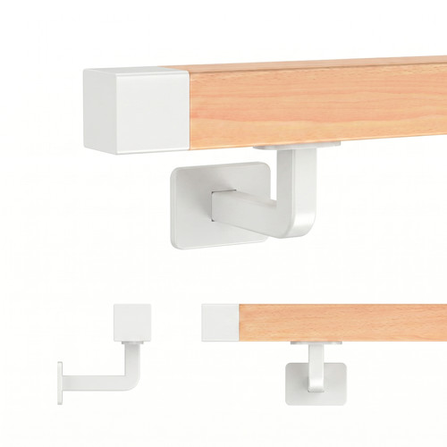 Supporto corrimano bianco